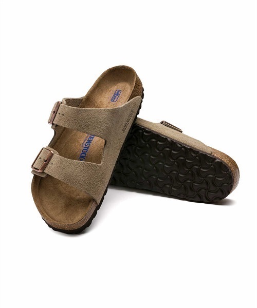 BIRKENSTOCK/ビルケンシュトック Arizona SFB アリゾナ ソフトフットベッド サンダル コンフォート コルク Regular width レギュラー幅 951321/951301(BLACK-25.0cm)