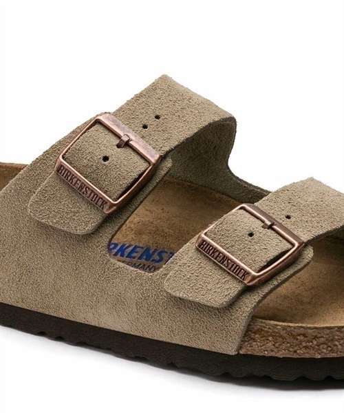 BIRKENSTOCK/ビルケンシュトック Arizona SFB アリゾナ ソフトフットベッド サンダル コンフォート コルク Regular width レギュラー幅 951321/951301(BLACK-25.0cm)