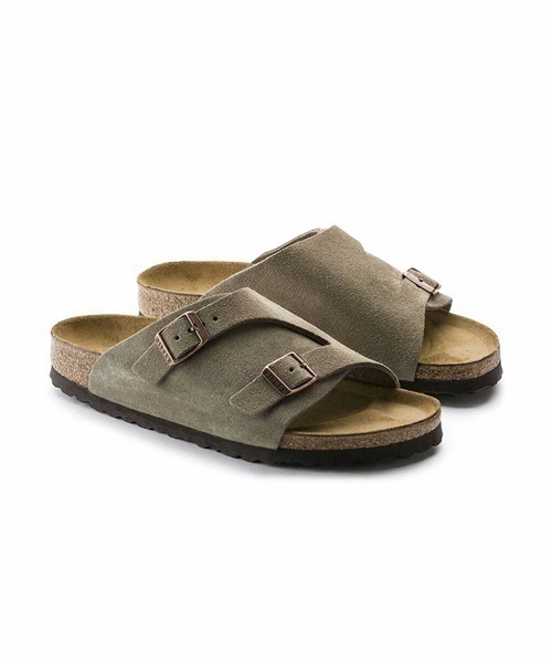 BIRKENSTOCK/ビルケンシュトック Zurich Suede チューリッヒ スウェード サンダル コンフォート コルク レギュラー幅 1023842/1025045/50461(TAUPE-25.0cm)