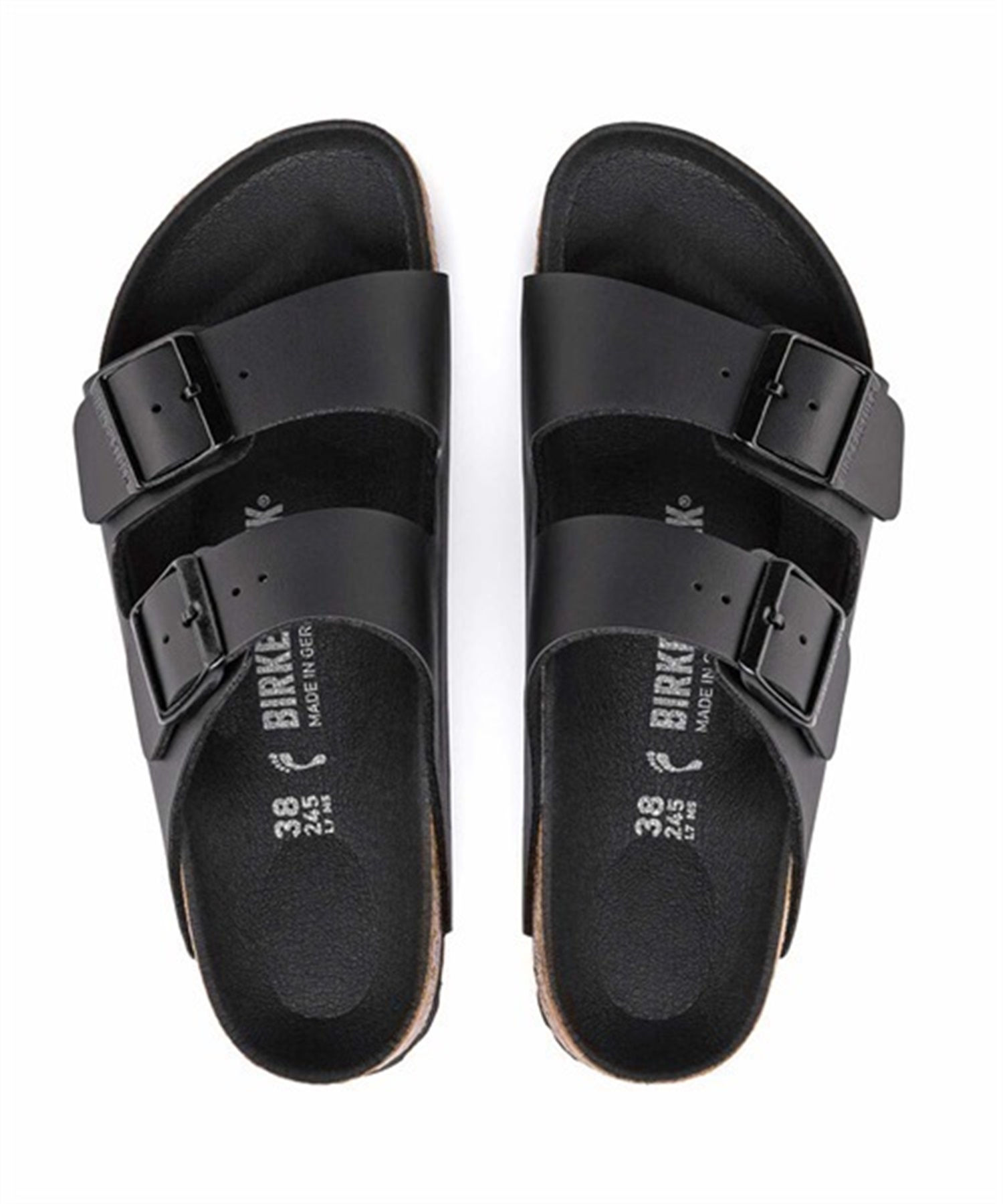 BIRKENSTOCK/ビルケンシュトック Arizona BF  アリゾナ ビルコフロー  サンダル コンフォート コルク 1019098(BLACK-25.0cm)