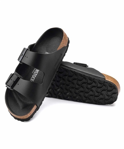 BIRKENSTOCK/ビルケンシュトック Arizona BF  アリゾナ ビルコフロー サンダル コンフォート コルク Narrow width ナロー幅 1019069(BLACK-23.0cm)