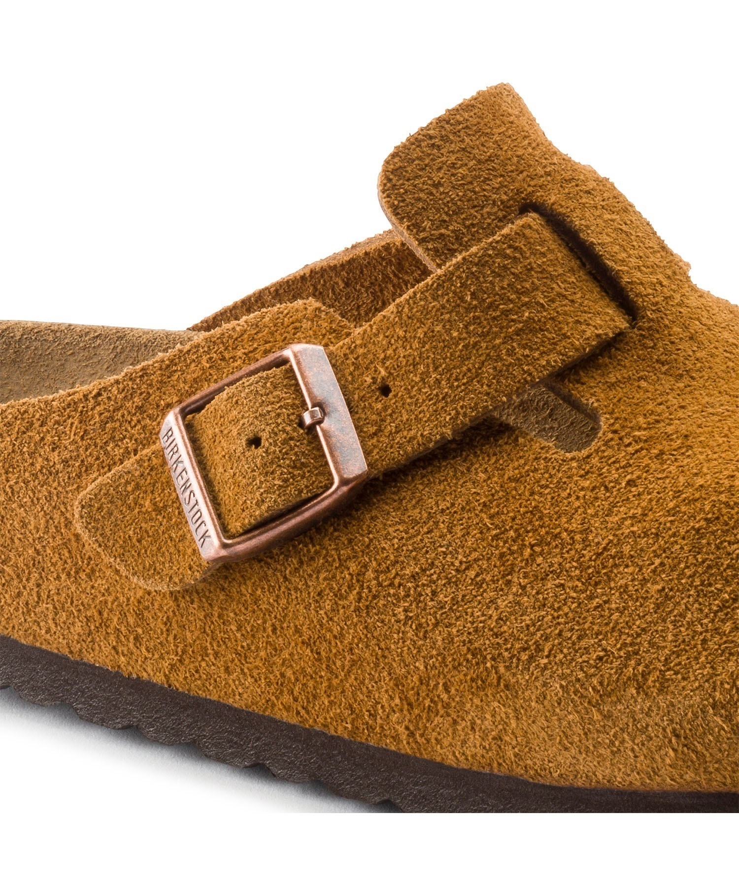 BIRKENSTOCK/ビルケンシュトック Boston SFB Suede ボストン ソフトフットベッド スウェード メンズ サンダル コルク レギュラー幅 1009542(MINK-26.0cm)