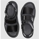 Dr Martens ドクターマーチン Gryphon Brando Leather Gladiator Sandals ストラップ 15695001 メンズ レディース サンダル KK1 A31(BLK-22.0cm)
