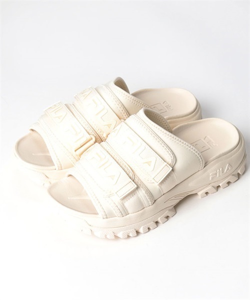 FILA フィラ OUTDOOR SLIDE アウトドアスライド 5SM01799-100 レディース シューズ サンダル KX1 E2(WTWT-23.0cm)