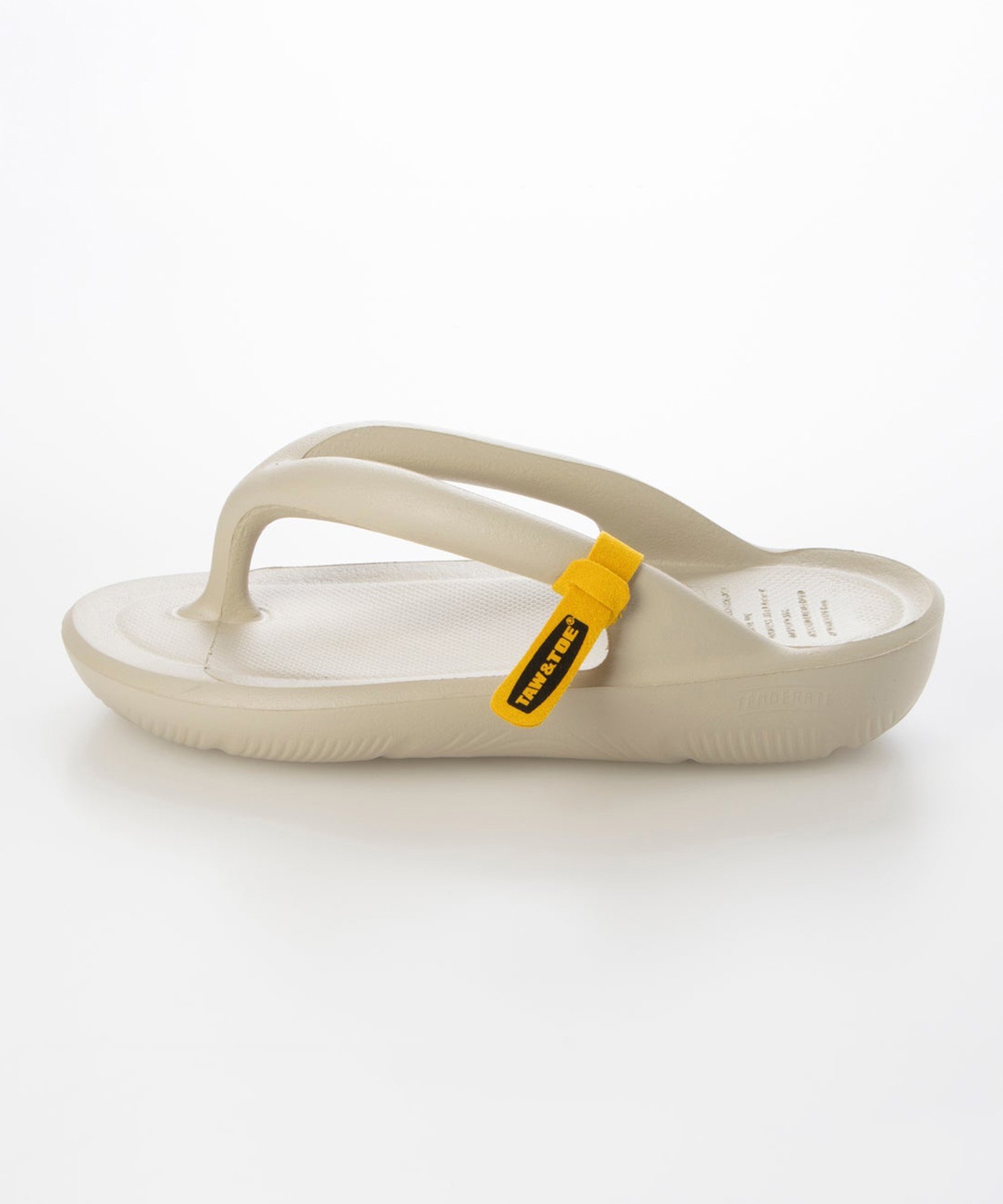 TAW&TOE トーアンドトー Zerovity Flipflop OG ゼロビティ フリップフロップ オージー レディース リカバリーサンダル MUSINSA ムシンサ Z-FF-NTAJ(NAT-22.0cm)