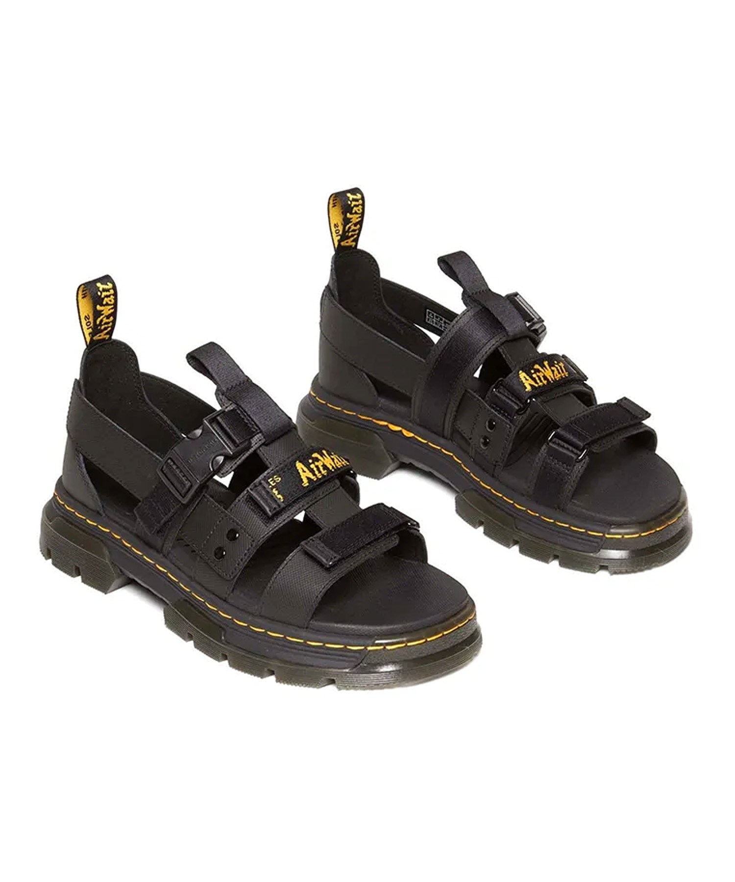 Dr.Martens ドクターマーチン PEARSON マルチストラップ サンダル メンズ レディース シューズ 軽量 31574001(BLACK-22.0cm)