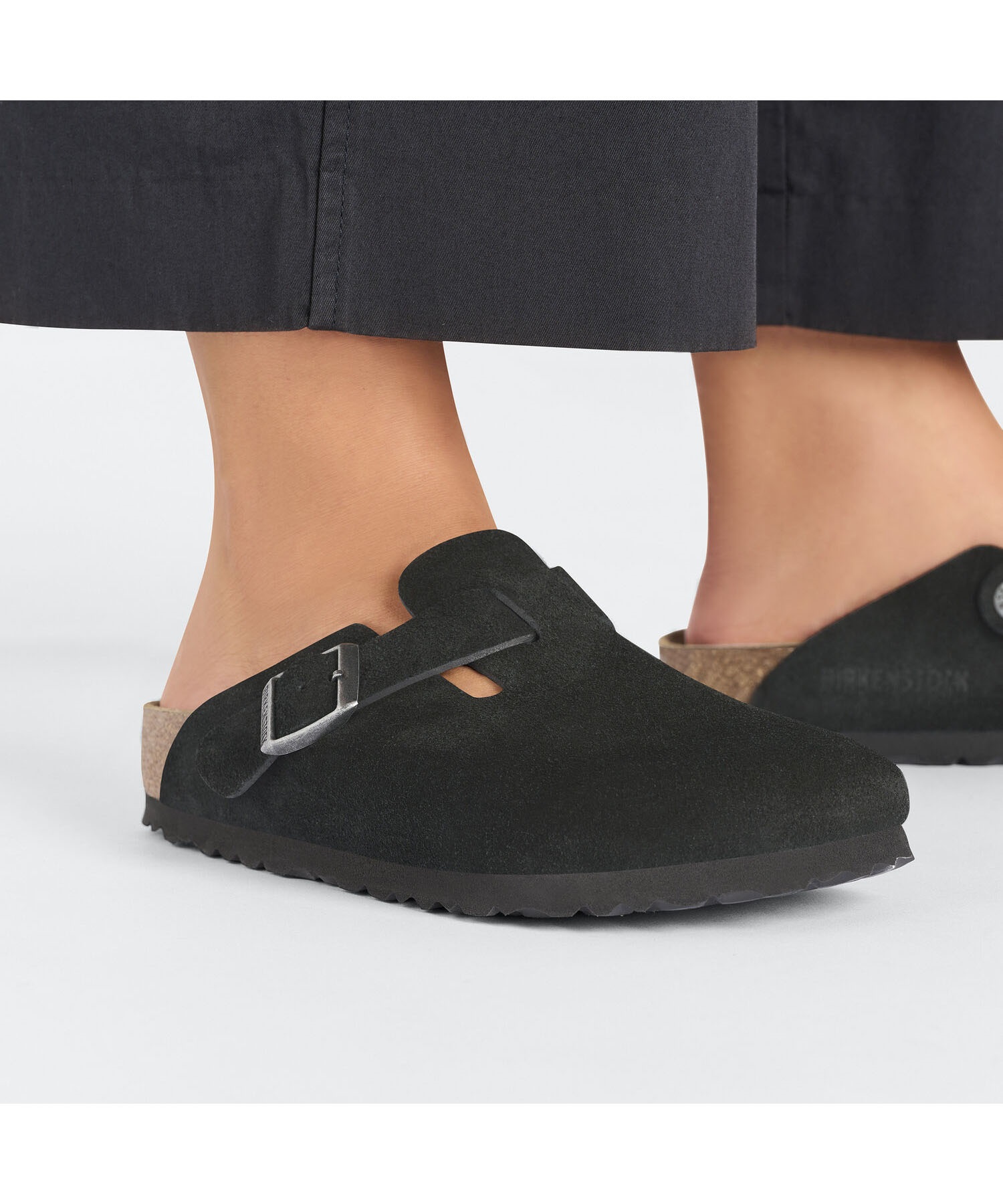 BIRKENSTOCK ビルケンシュトック ボストン43/28.0 BIRKENSTOCK BOSTON SOFT FOOTBED SUEDE ( REGULAR FIT ) STONE