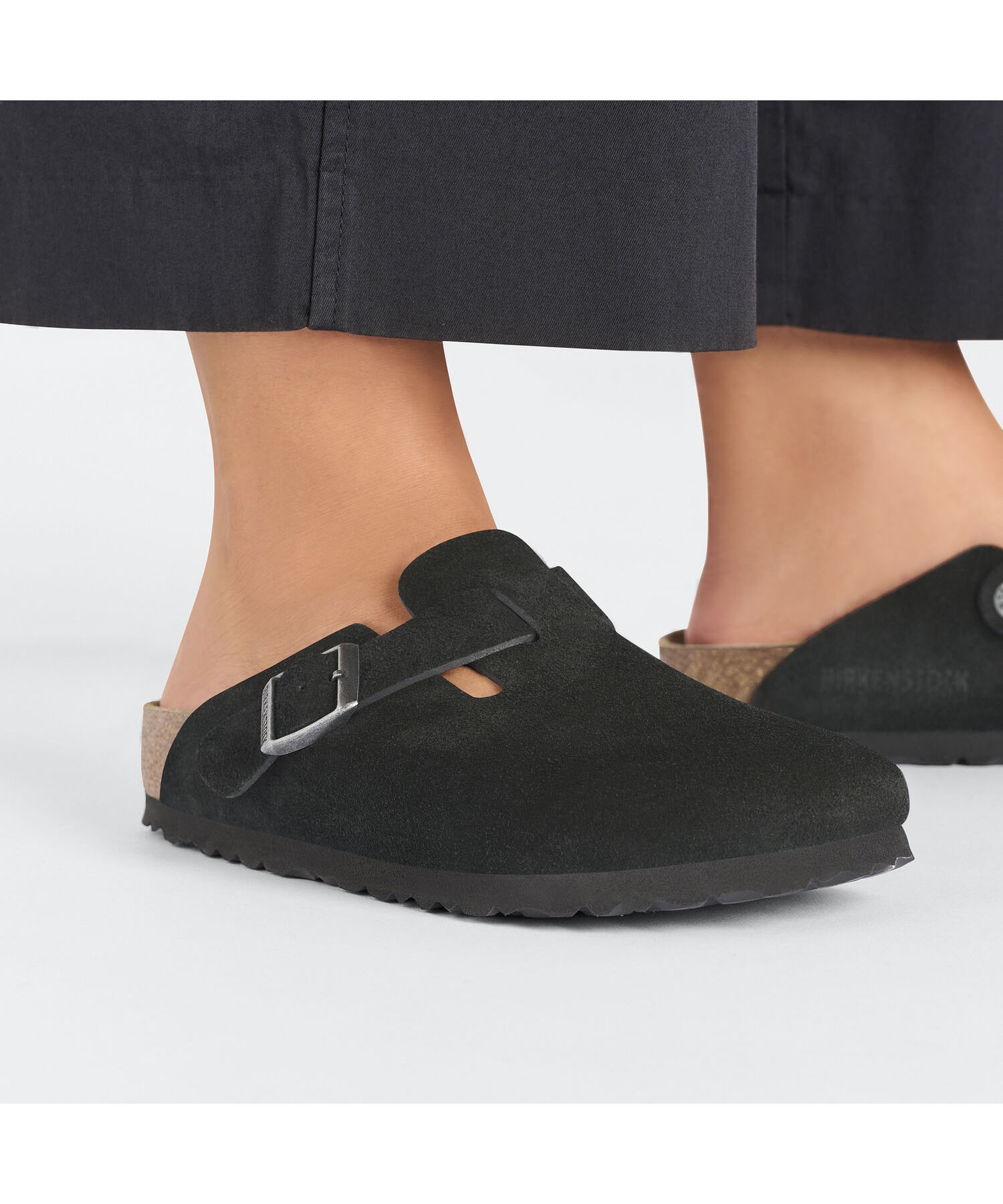 BIRKENSTOCK ビルケンシュトック Boston LEVE ボストン レディース サンダル 細身シルエット幅 1027067(BLACK-36E)