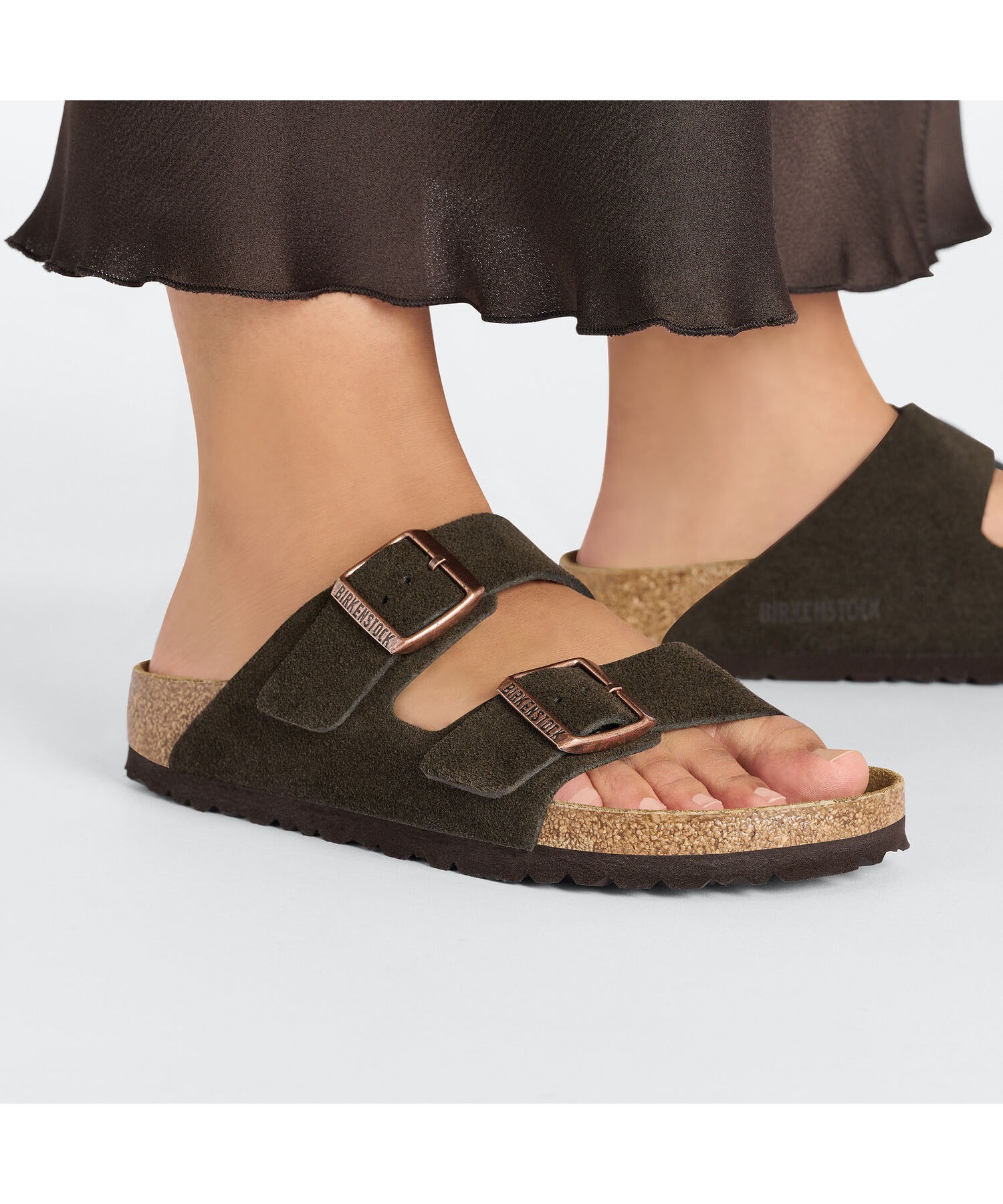 BIRKENSTOCK ビルケンシュトック Arizona LEVE アリゾナ レディース サンダル 細身シルエット幅 1027083(MOCHA-36E)