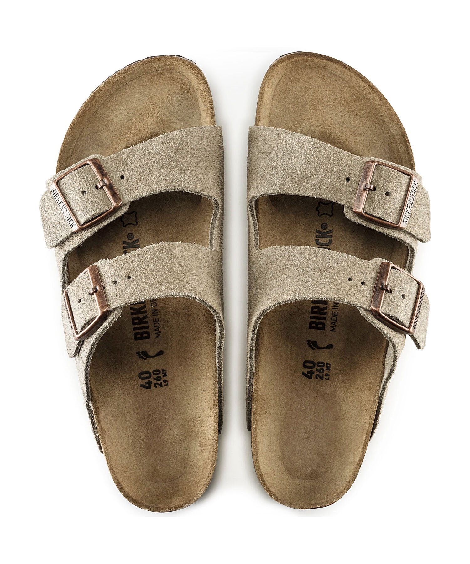 BIRKENSTOCK ビルケンシュトック Arizona LEVE アリゾナ メンズ サンダル レギュラー幅 51461(TAUPE-39E)