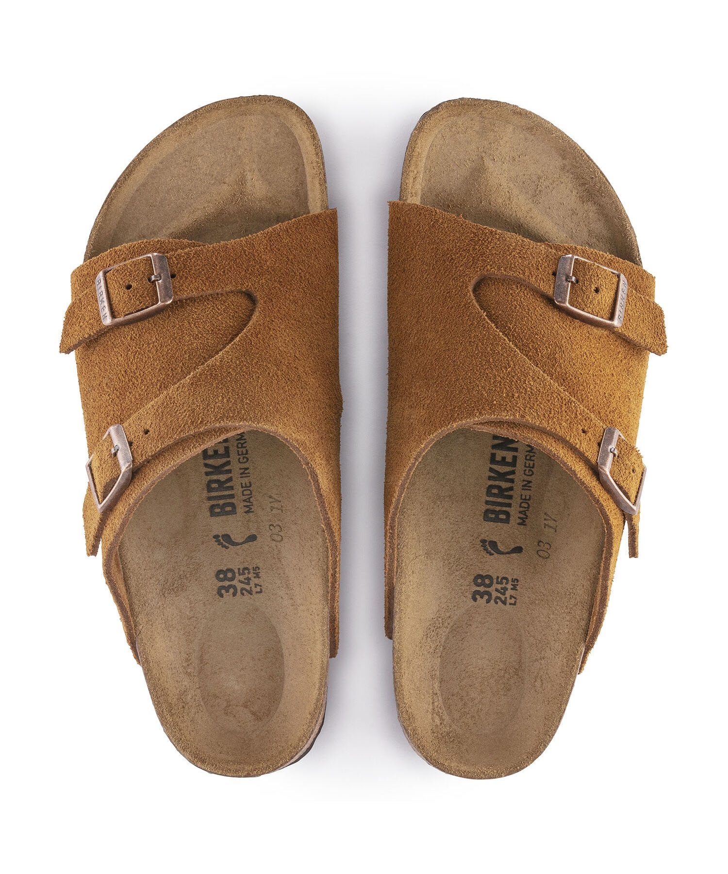 BIRKENSTOCK ビルケンシュトック Zurich Suede チューリッヒ メンズ サンダル レギュラー幅 1023842(MINK-39E)