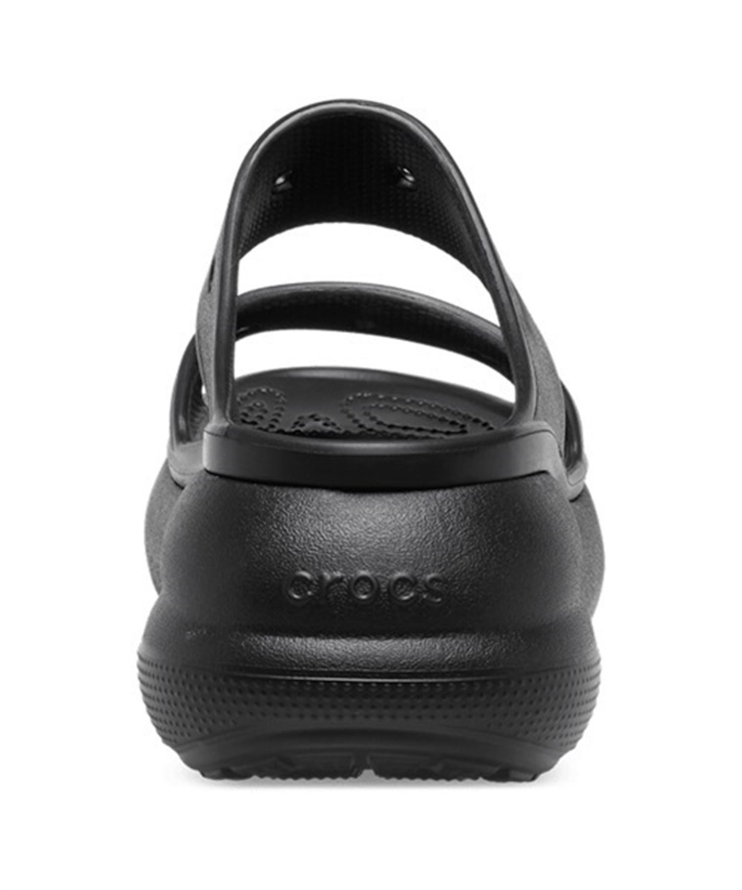 crocs クロックス CRUSH SANDAL クラッシュ サンダル 207670-001 レディース シューズ サンダル KK1 D3(BKBK-23.0cm)