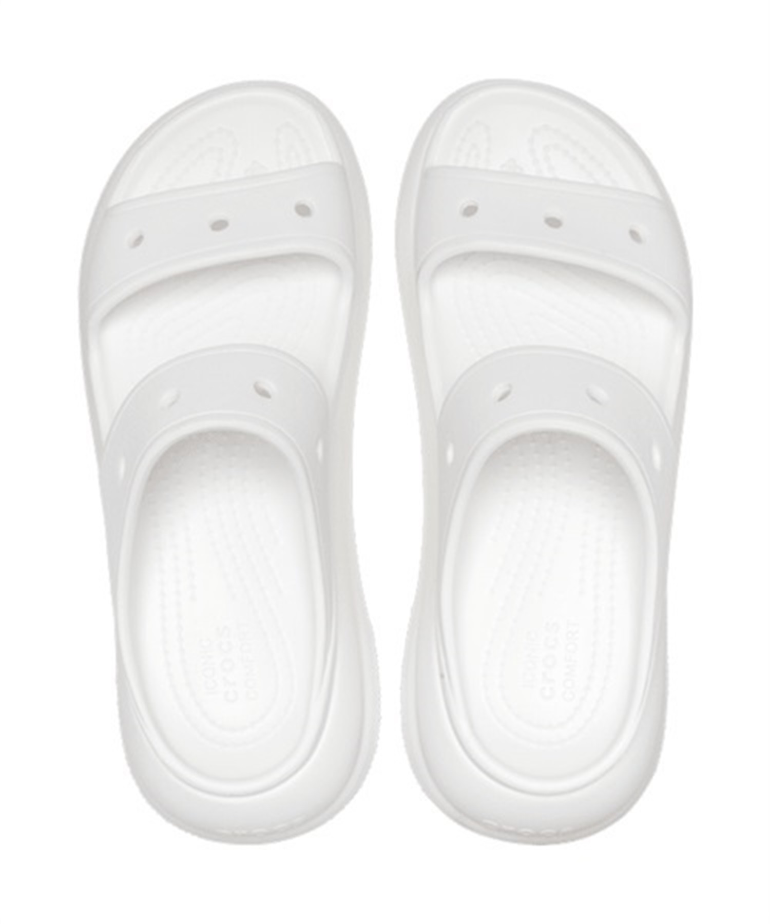 crocs クロックス CRUSH SANDAL クラッシュ サンダル 207670-100 レディース シューズ サンダル KK1 D3(WTWT-23.0cm)