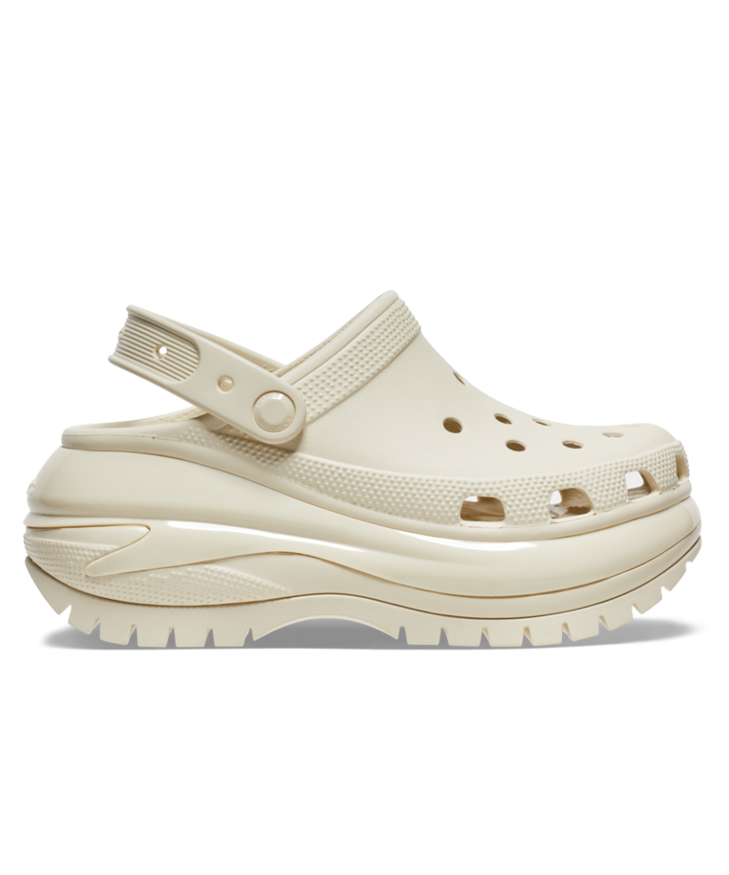 CROCS クロックス MEGA CRUSH CLOG メガ クラッシュ クロッグ レディース シューズ 厚底 サンダル スニーカー ストリート 207988-2Y2 Bone(BONE-22.0cm)