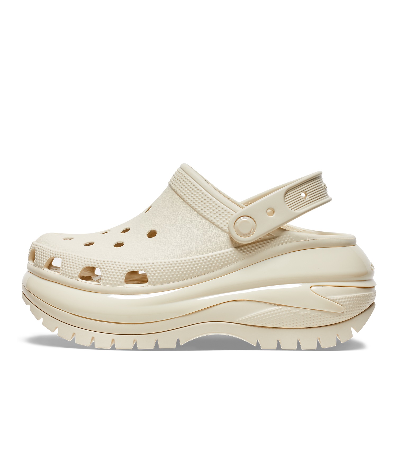 CROCS クロックス MEGA CRUSH CLOG メガ クラッシュ クロッグ レディース シューズ 厚底 サンダル スニーカー ストリート 207988-2Y2 Bone(BONE-22.0cm)