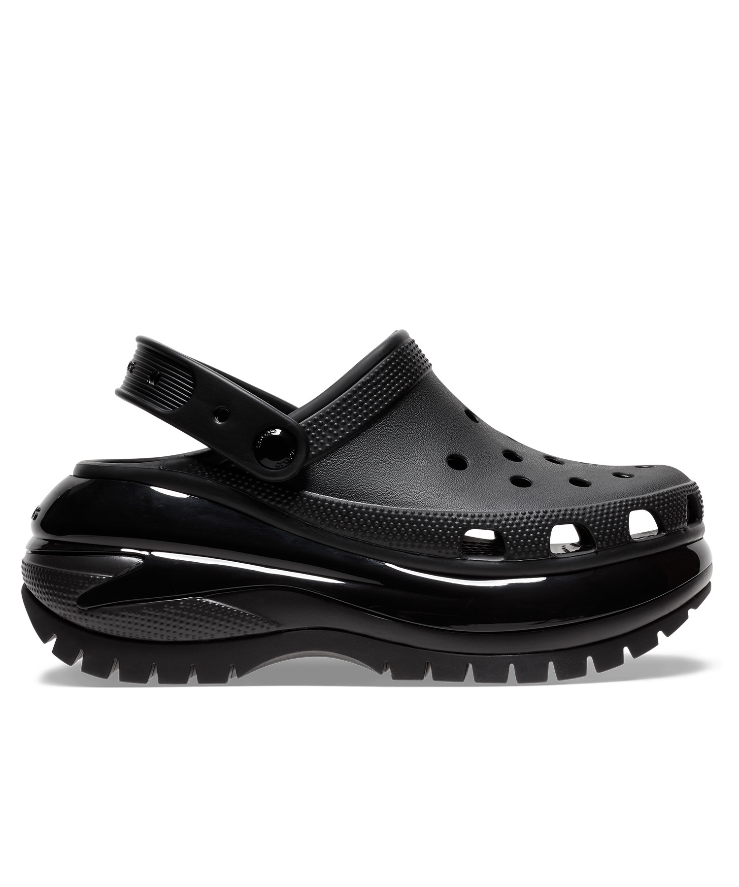 CROCS クロックス MEGA CRUSH CLOG メガ クラッシュ クロッグ メンズ レディース シューズ 厚底 サンダル スニーカー ストリート 207988-001 Black(BLACK-22.0cm)