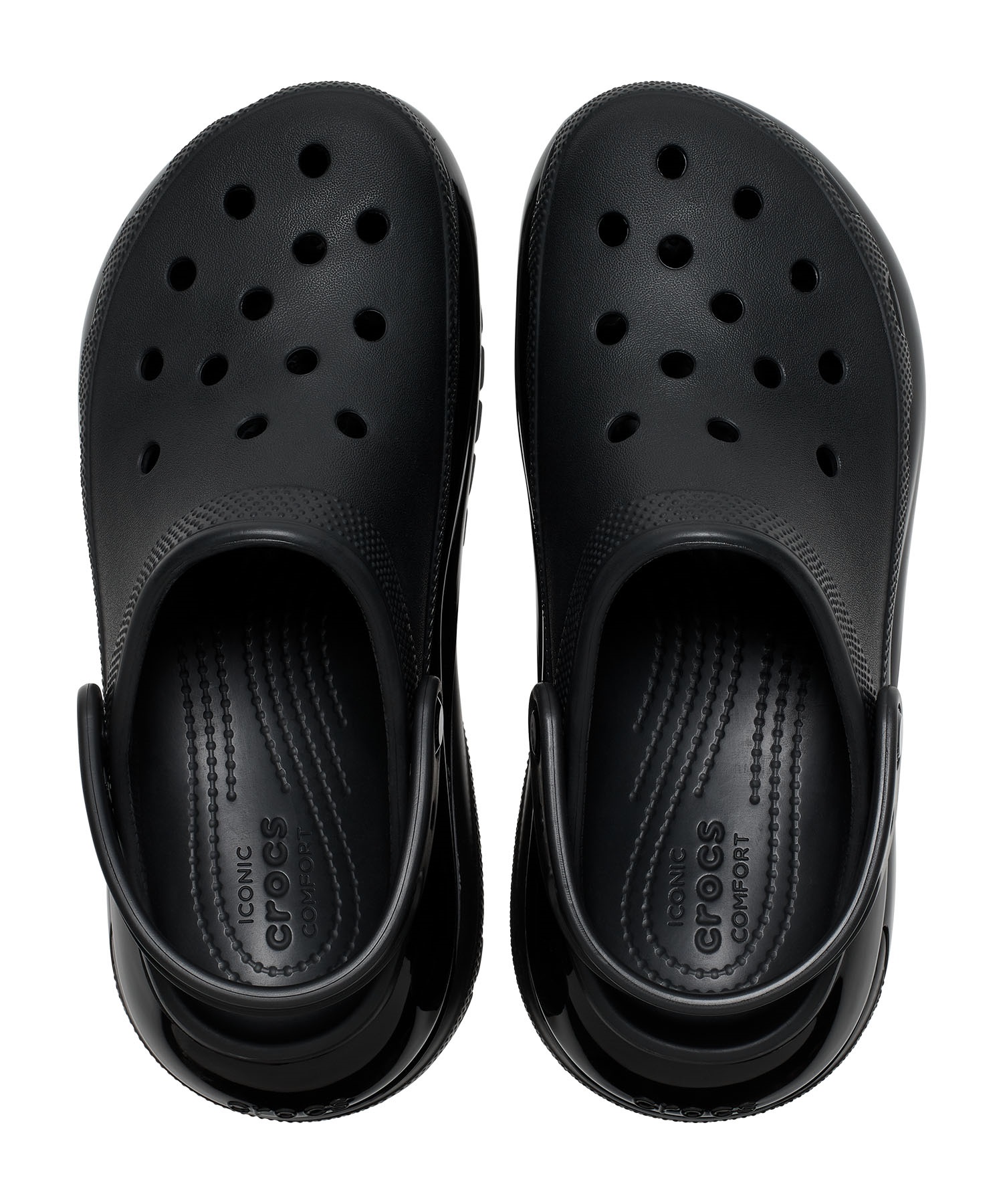 CROCS クロックス MEGA CRUSH CLOG メガ クラッシュ クロッグ メンズ レディース シューズ 厚底 サンダル スニーカー ストリート 207988-001 Black(BLACK-22.0cm)