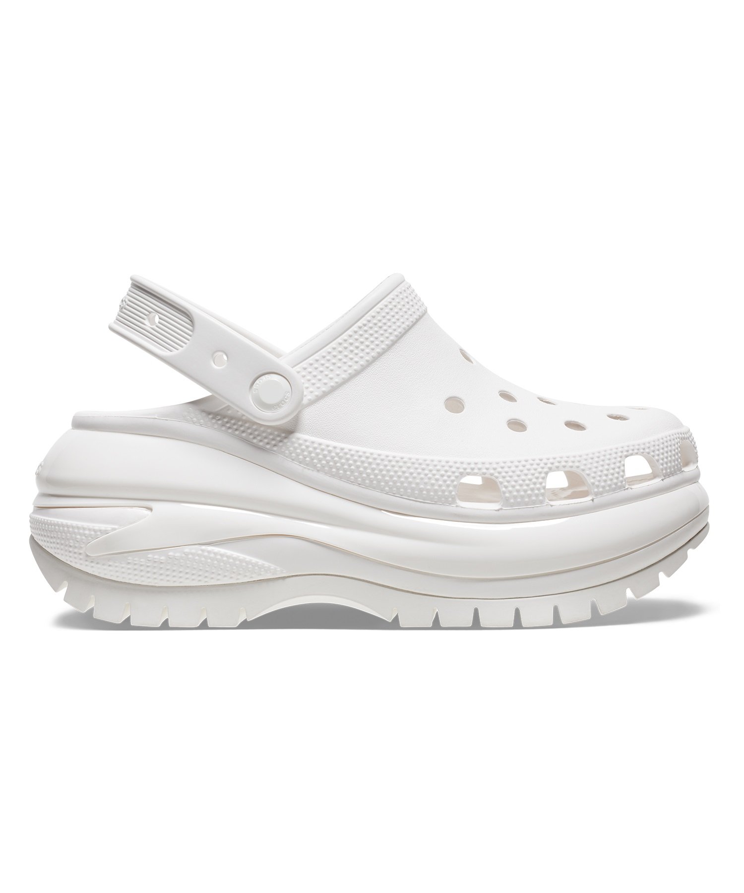 CROCS クロックス MEGA CRUSH CLOG メガ クラッシュ クロッグ メンズ レディース シューズ 厚底 サンダル スニーカー ストリート 207988-100 White(WHITE-22.0cm)