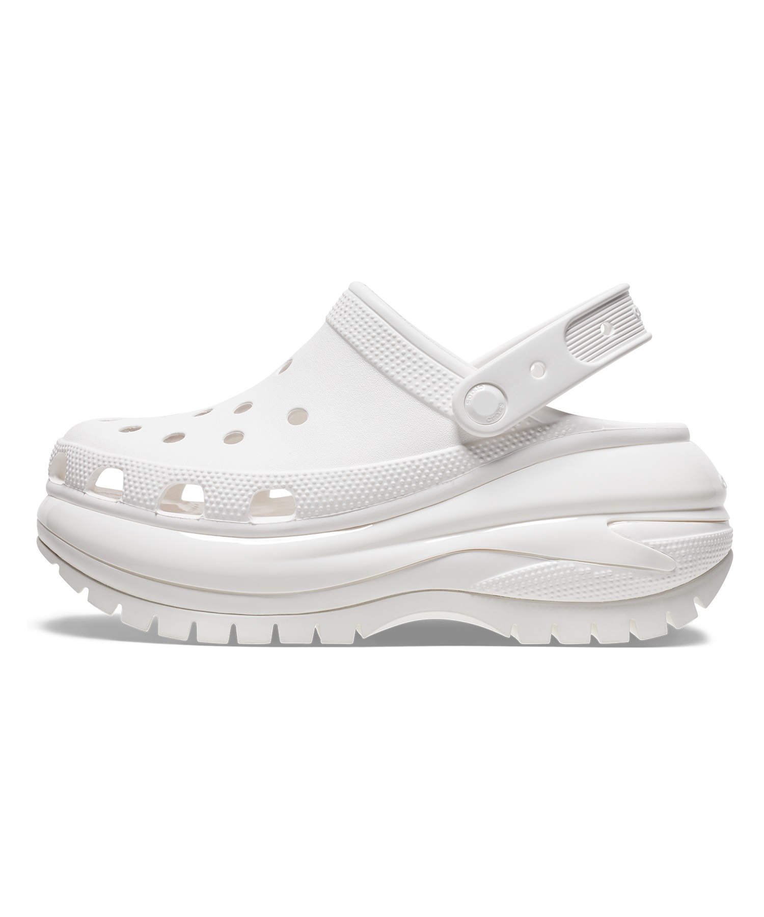 CROCS クロックス MEGA CRUSH CLOG メガ クラッシュ クロッグ メンズ レディース シューズ 厚底 サンダル スニーカー ストリート 207988-100 White(WHITE-22.0cm)