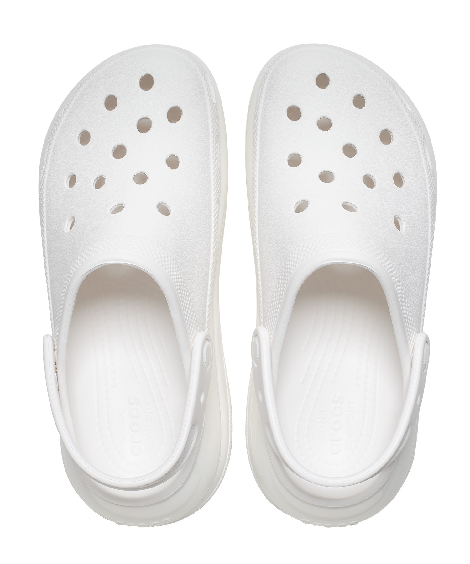 CROCS クロックス MEGA CRUSH CLOG メガ クラッシュ クロッグ メンズ レディース シューズ 厚底 サンダル スニーカー ストリート 207988-100 White(WHITE-22.0cm)