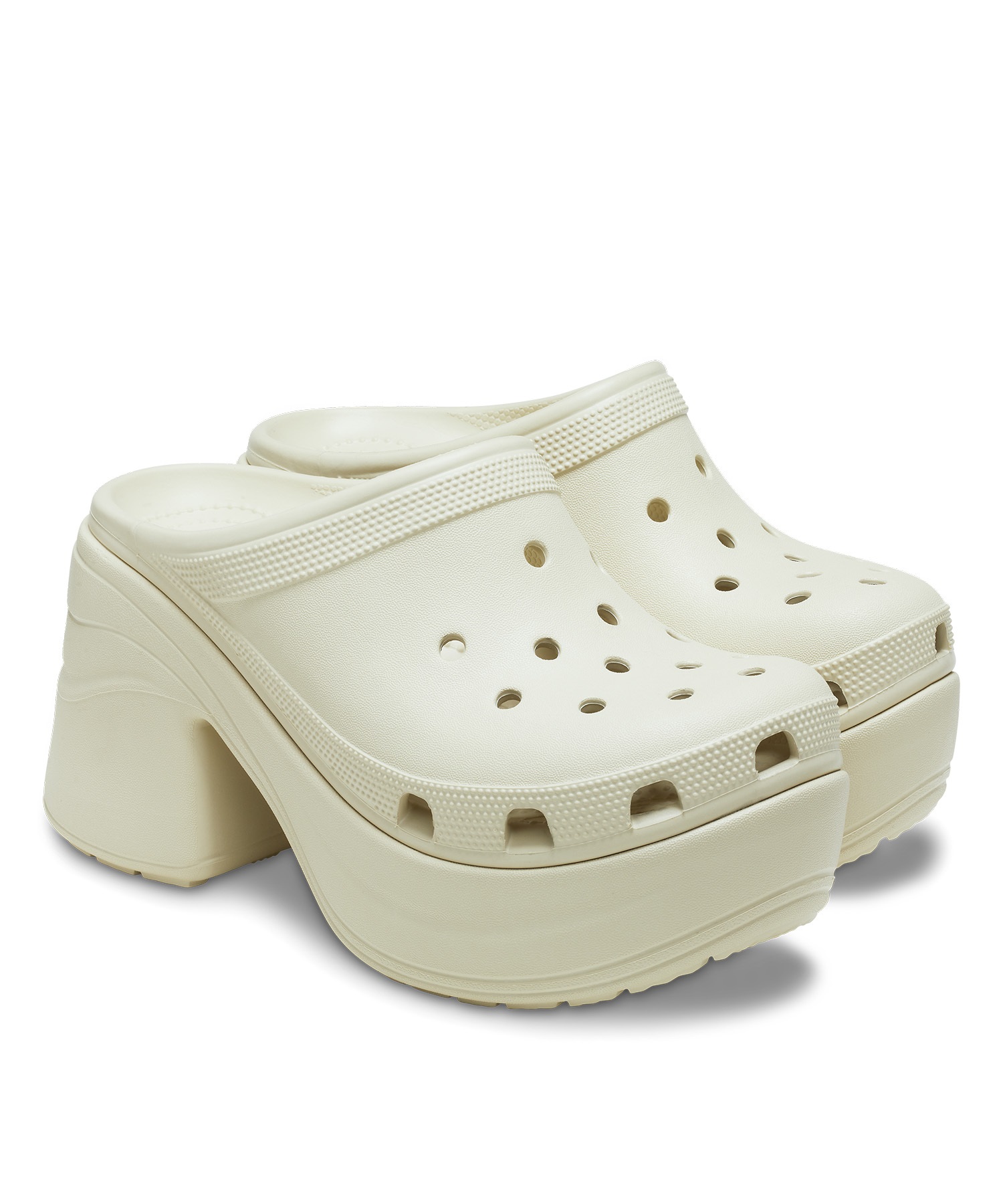 CROCS クロックス SIREN CLOG サイレン クロッグ レディース シューズ 厚底 サンダル ミュール 208547-2Y2 Bone(BONE-22.0cm)