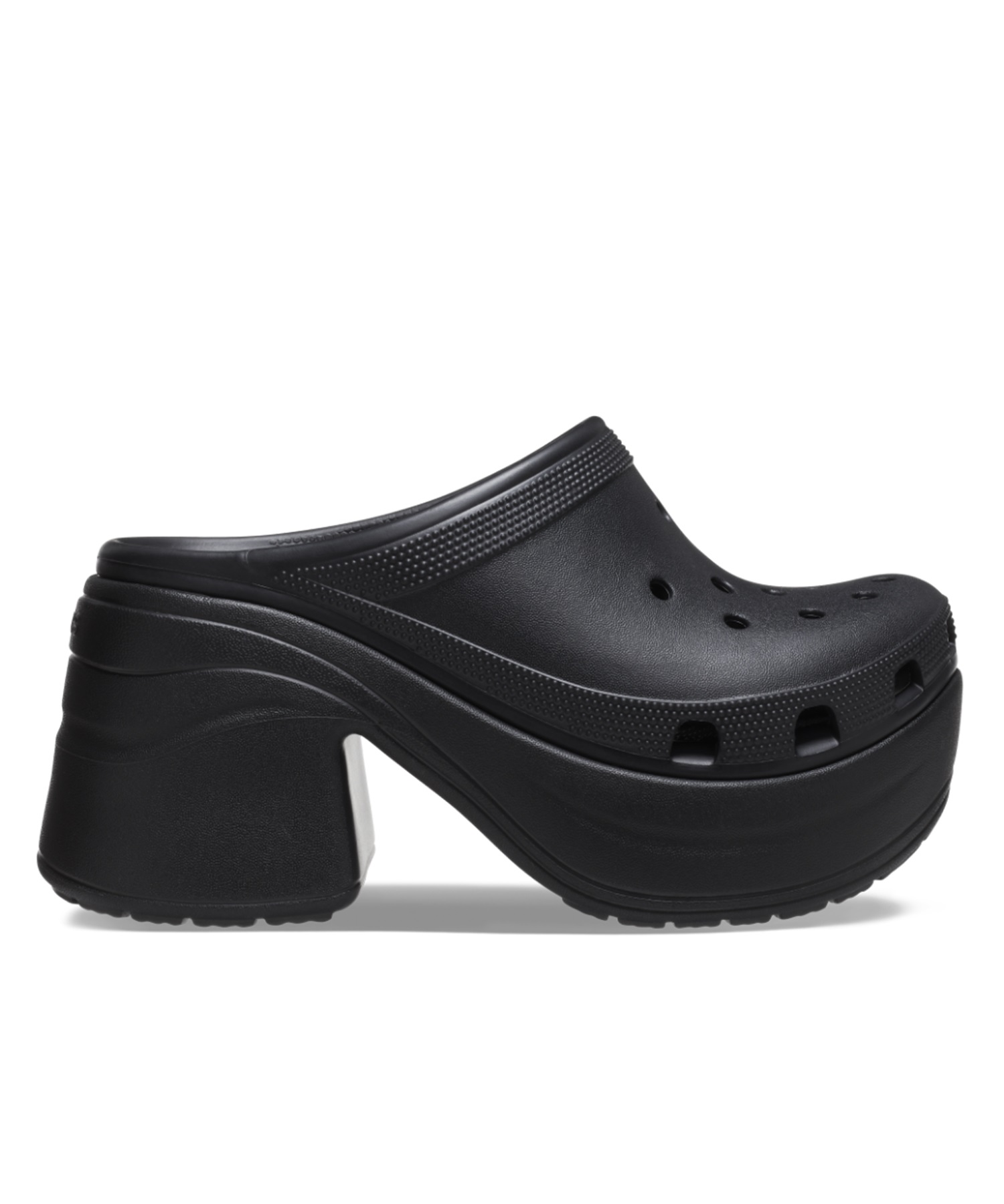 CROCS クロックス SIREN CLOG サイレン クロッグ レディース シューズ 厚底 サンダル ミュール 208547-001 Black(BLACK-22.0cm)