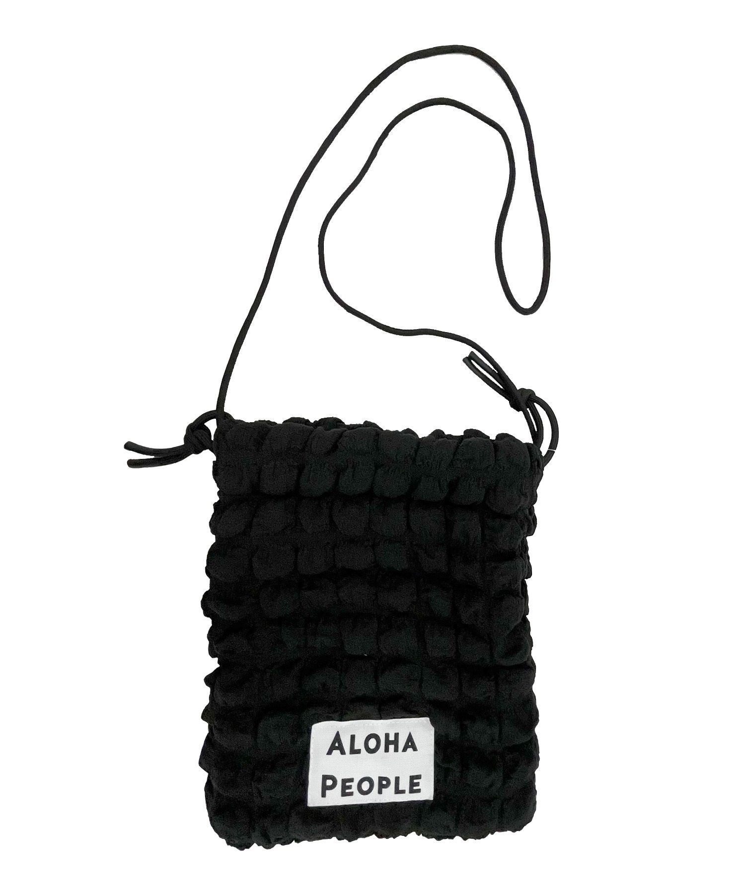 ALOHA PE/OPLE/アロハピープル ポーチ ポップコーンポーチ ショルダーバッグ 巾着 2WAY AP23AW001-DD2(WHITE-ONESIZE)