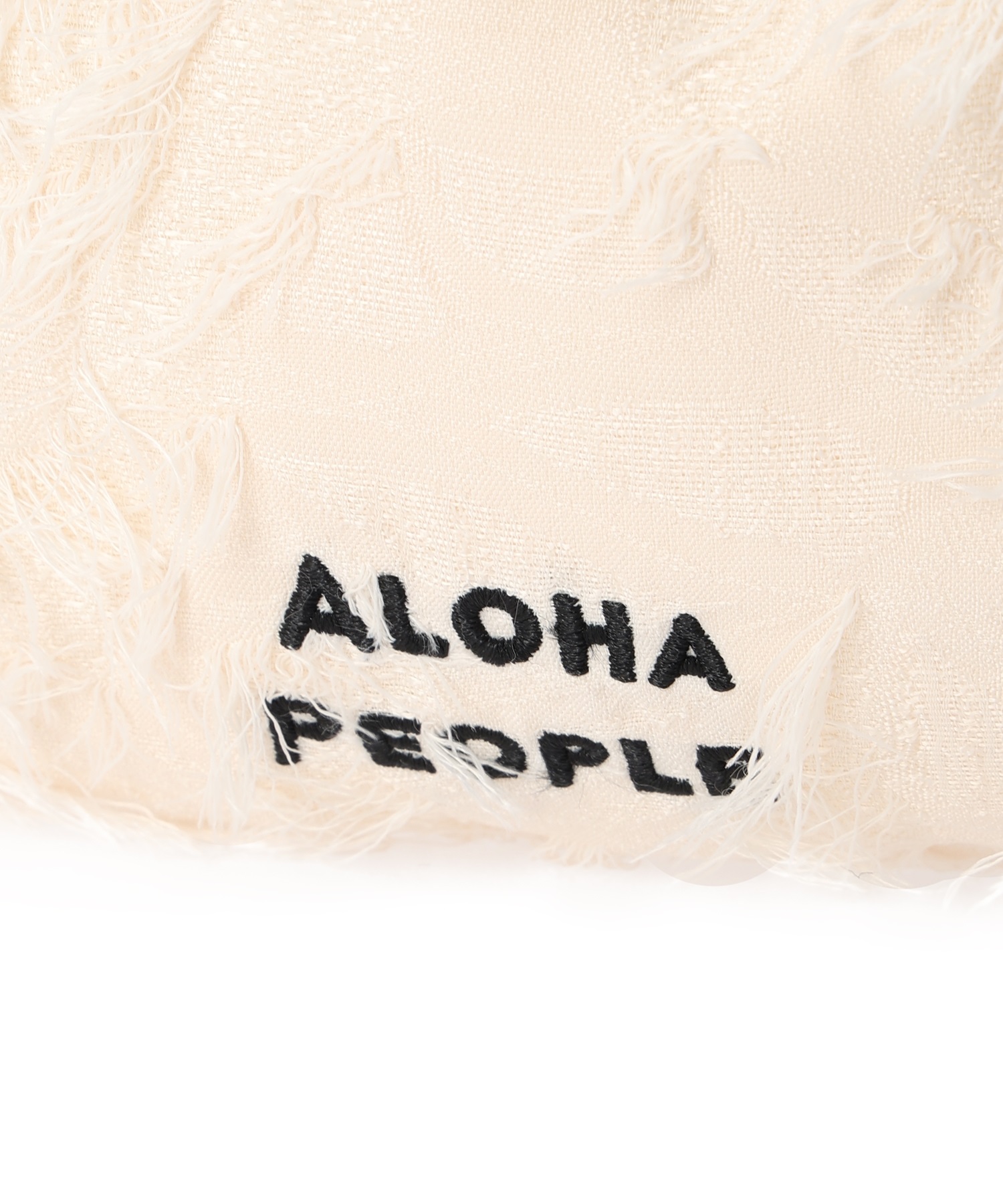 ALOHA PE/アロハピープル トート フリンジジャガードトート AP24SS008-DD8 トートバック(WHT-ONESIZE)