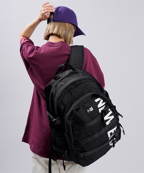 NEW ERA/ニューエラ CARRIER PACK NEW ERA/PRNT BLKWHI 11783327 ユニセックス バックパック リュック HH1 C20(11783327-F)