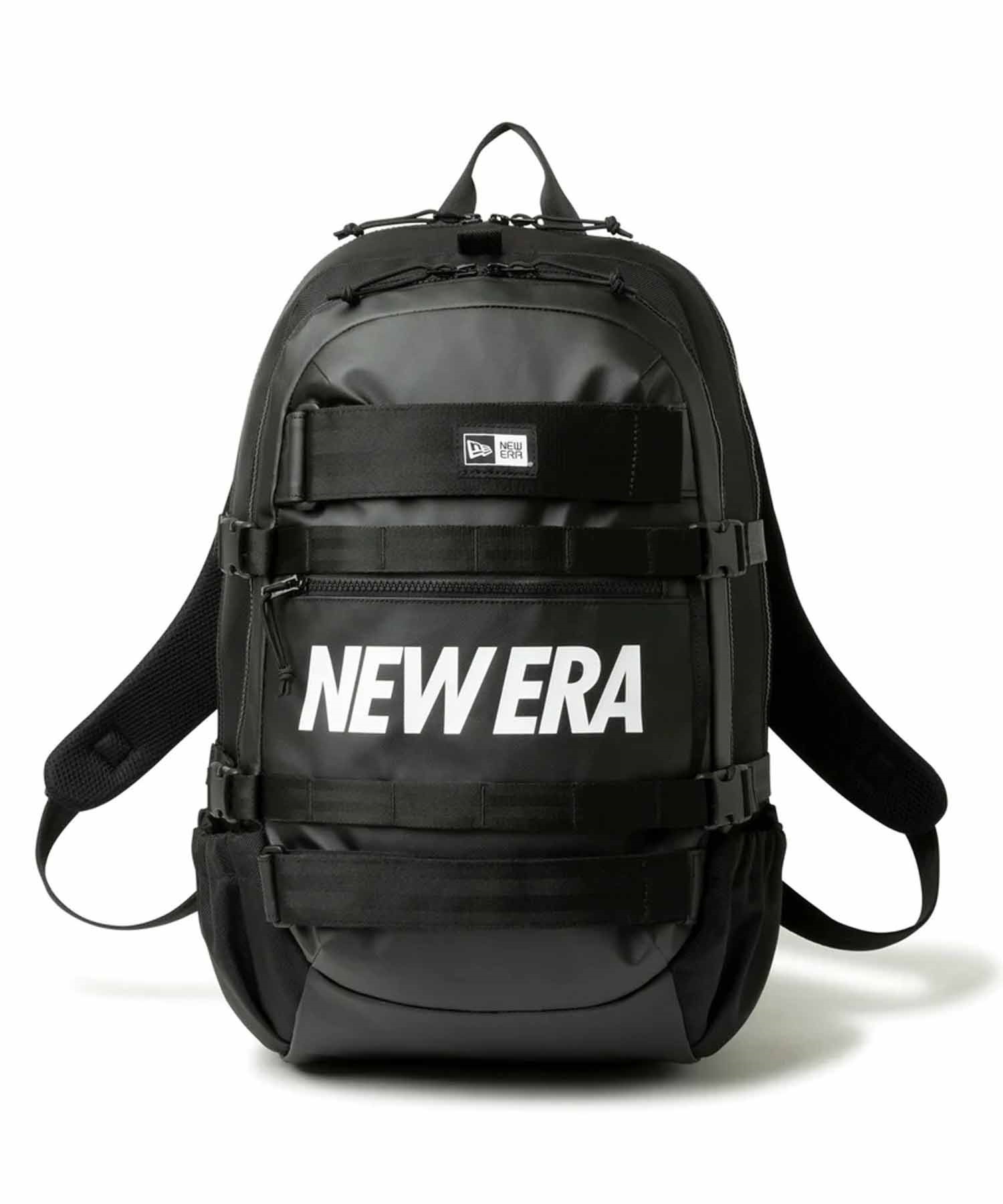 NEW ERA/ニューエラ Skateboard URBAN PACK 33L TPU プリントロゴ バックパックリュック 13772351(BKWHT-33L)