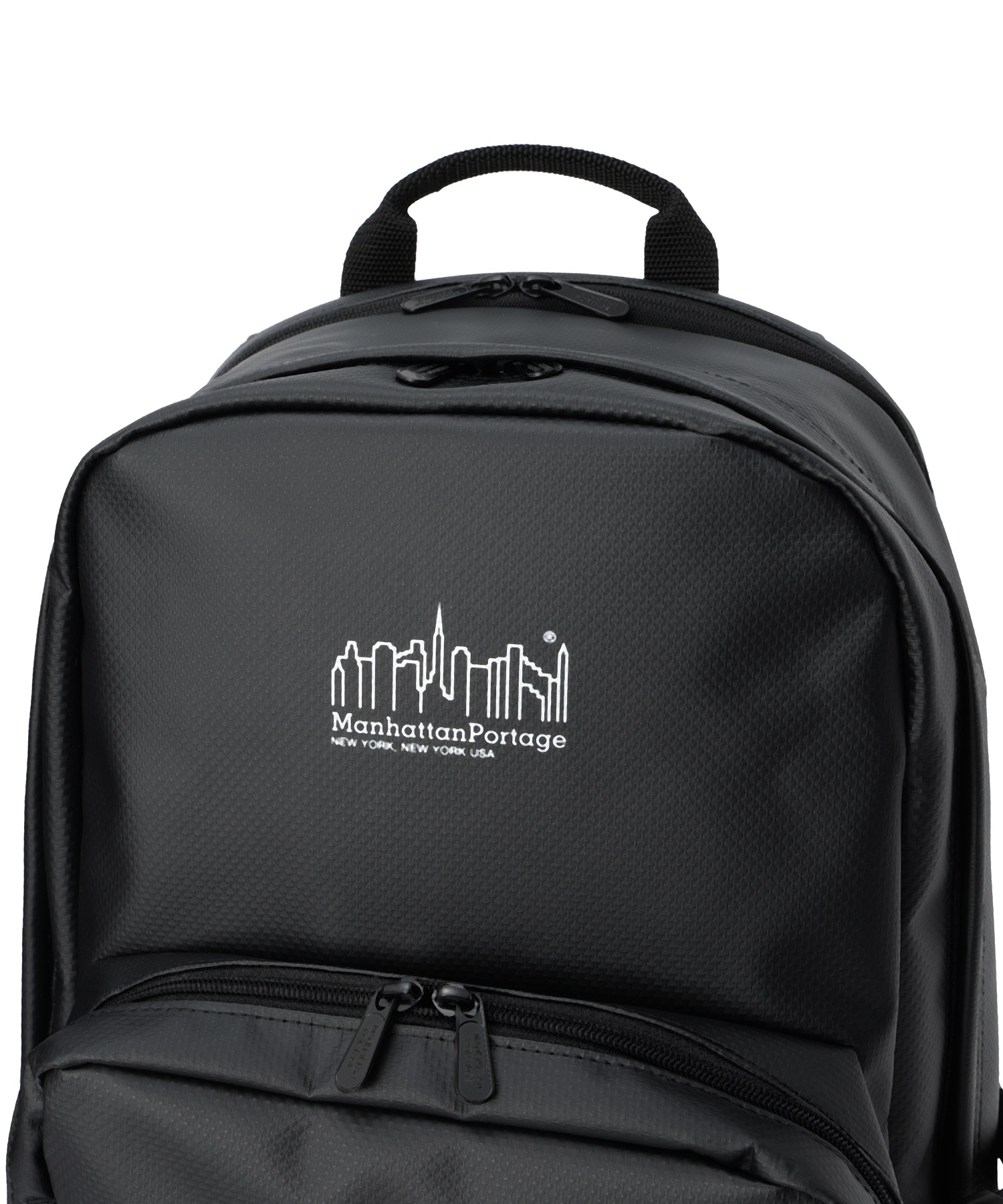 Manhattan Portage/ マンハッタンポーテージ B.P TOWNSEND MATTE VINYL MP2236MVLMS バックパック デイバック(BLACK-25)