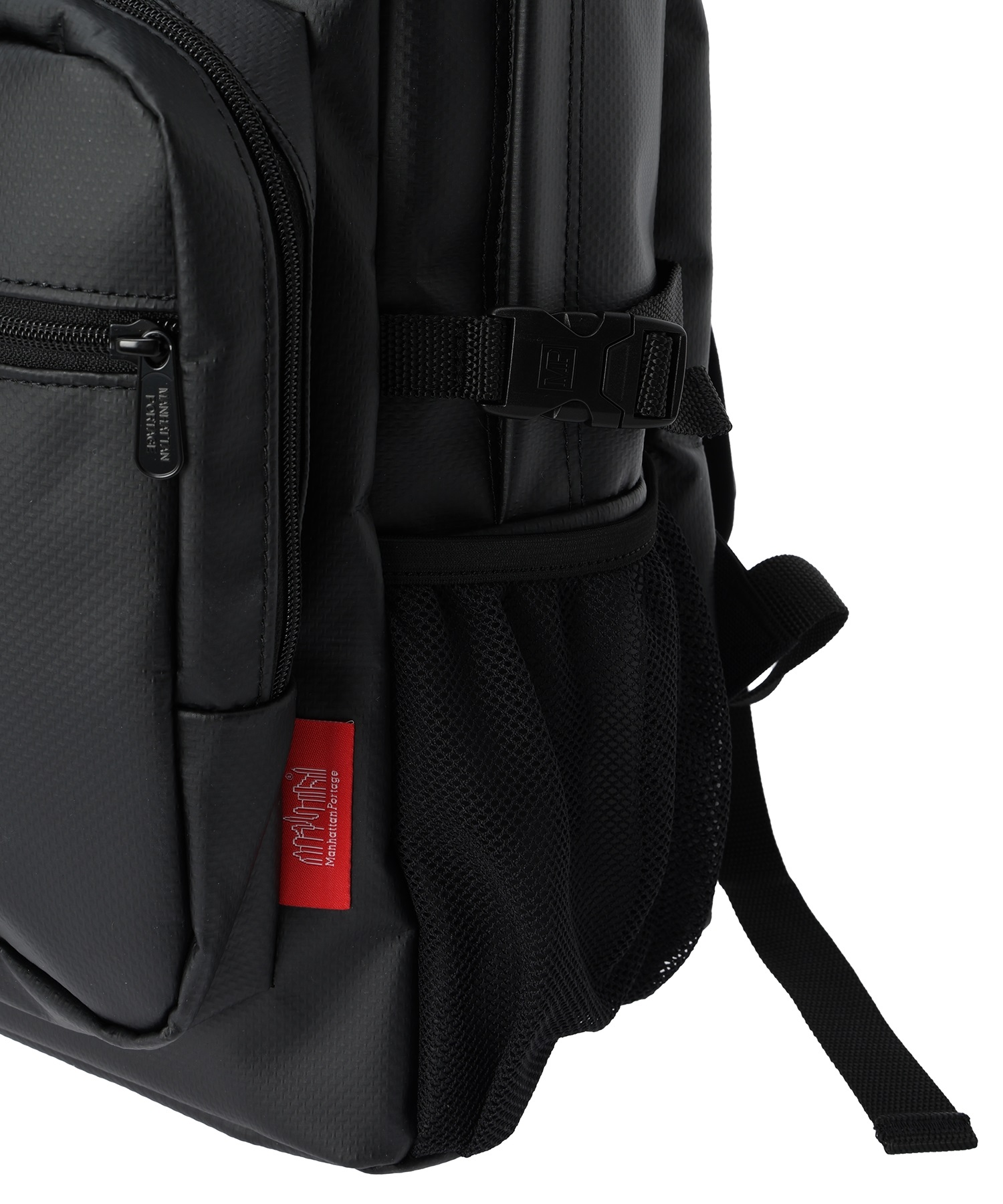 Manhattan Portage/ マンハッタンポーテージ B.P TOWNSEND MATTE VINYL MP2236MVLMS バックパック デイバック(BLACK-25)