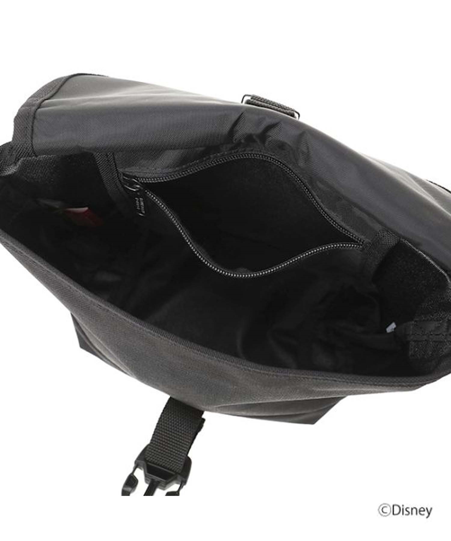 Manhattan Portage/マンハッタンポーテージ ショルダーバッグ Nylon Messenger Bag Flap Zipper Pocket ミッキーマウス MP1603FZPMIC2(BK/RD-FREE)