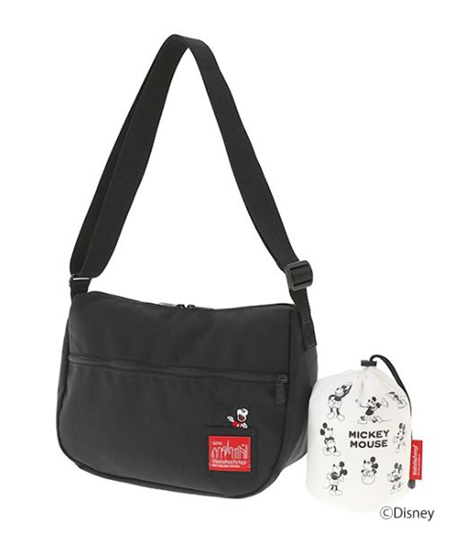 Manhattan Portage/マンハッタンポーテージ ショルダーバッグ Moon Bag/Mickey Mouse 2023 ミッキーマウス MP6044MIC23(BK/RD-FREE)