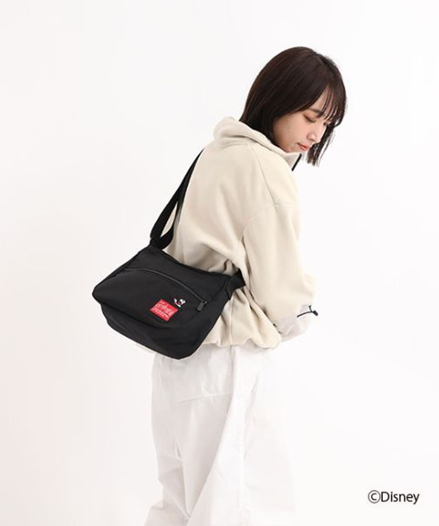 Manhattan Portage/マンハッタンポーテージ ショルダーバッグ Moon Bag/Mickey Mouse 2023 ミッキーマウス MP6044MIC23(BK/RD-FREE)