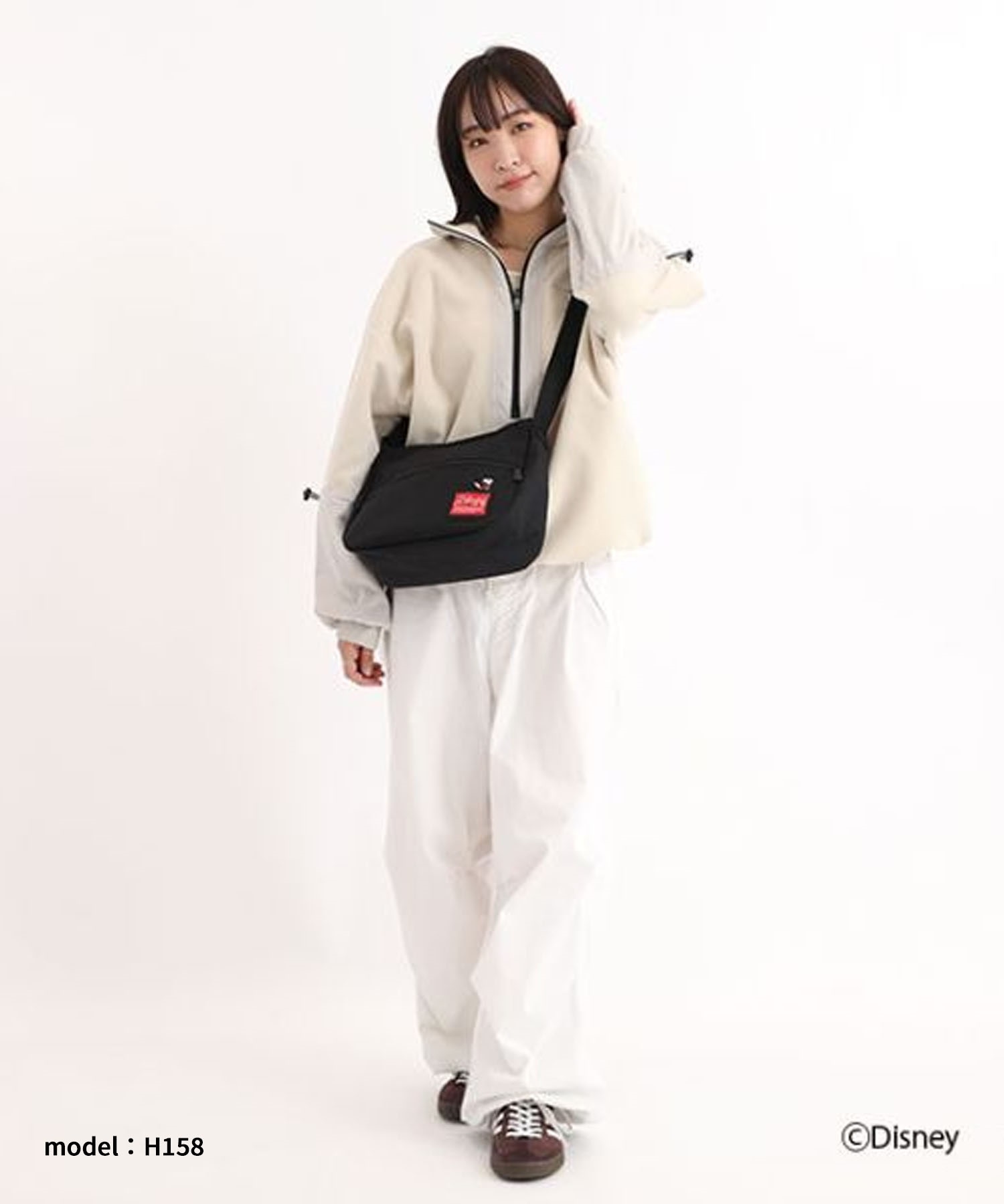 Manhattan Portage/マンハッタンポーテージ ショルダーバッグ Moon Bag/Mickey Mouse 2023 ミッキーマウス MP6044MIC23(BK/RD-FREE)