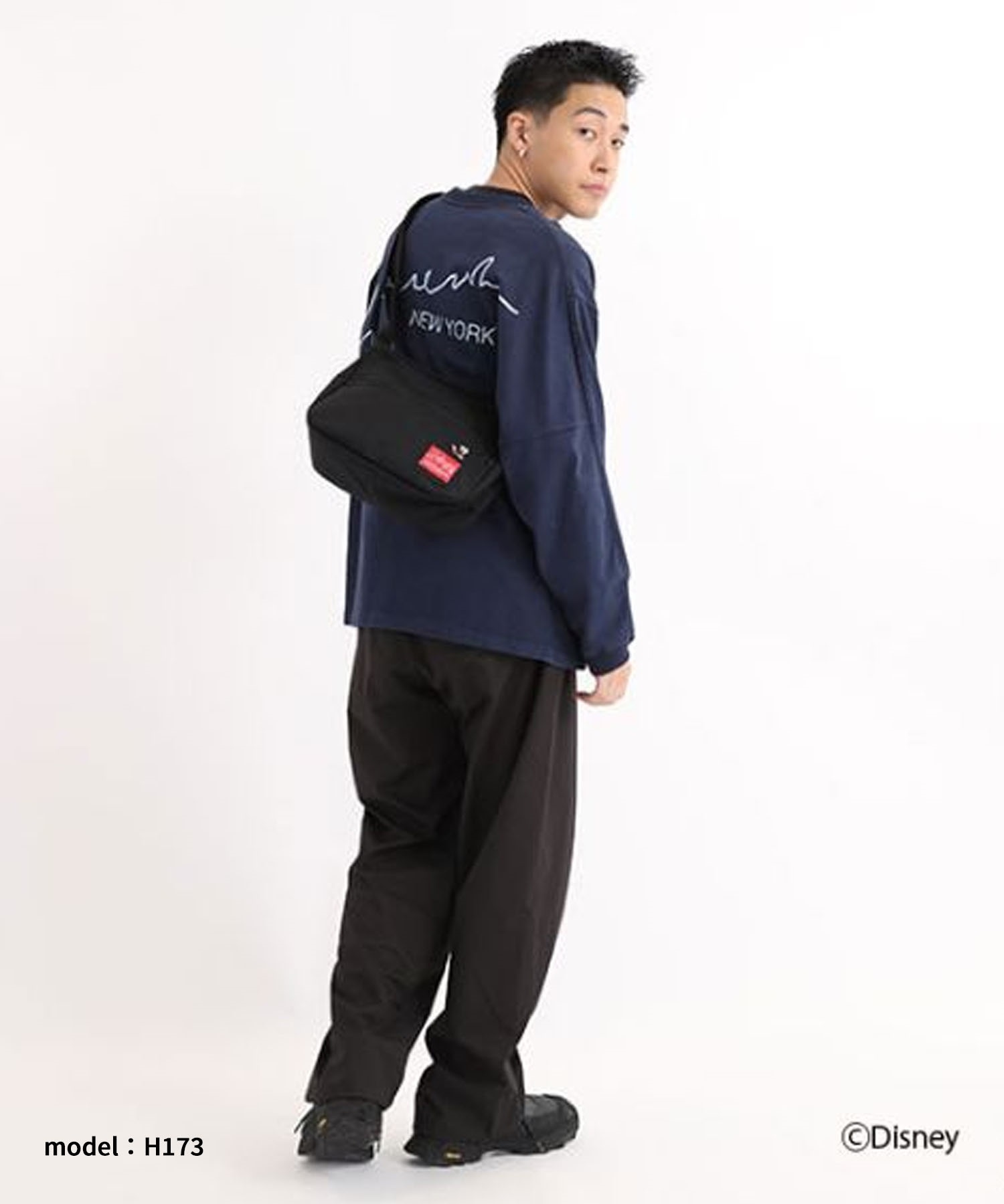 Manhattan Portage/マンハッタンポーテージ ショルダーバッグ Moon Bag/Mickey Mouse 2023 ミッキーマウス MP6044MIC23(BK/RD-FREE)