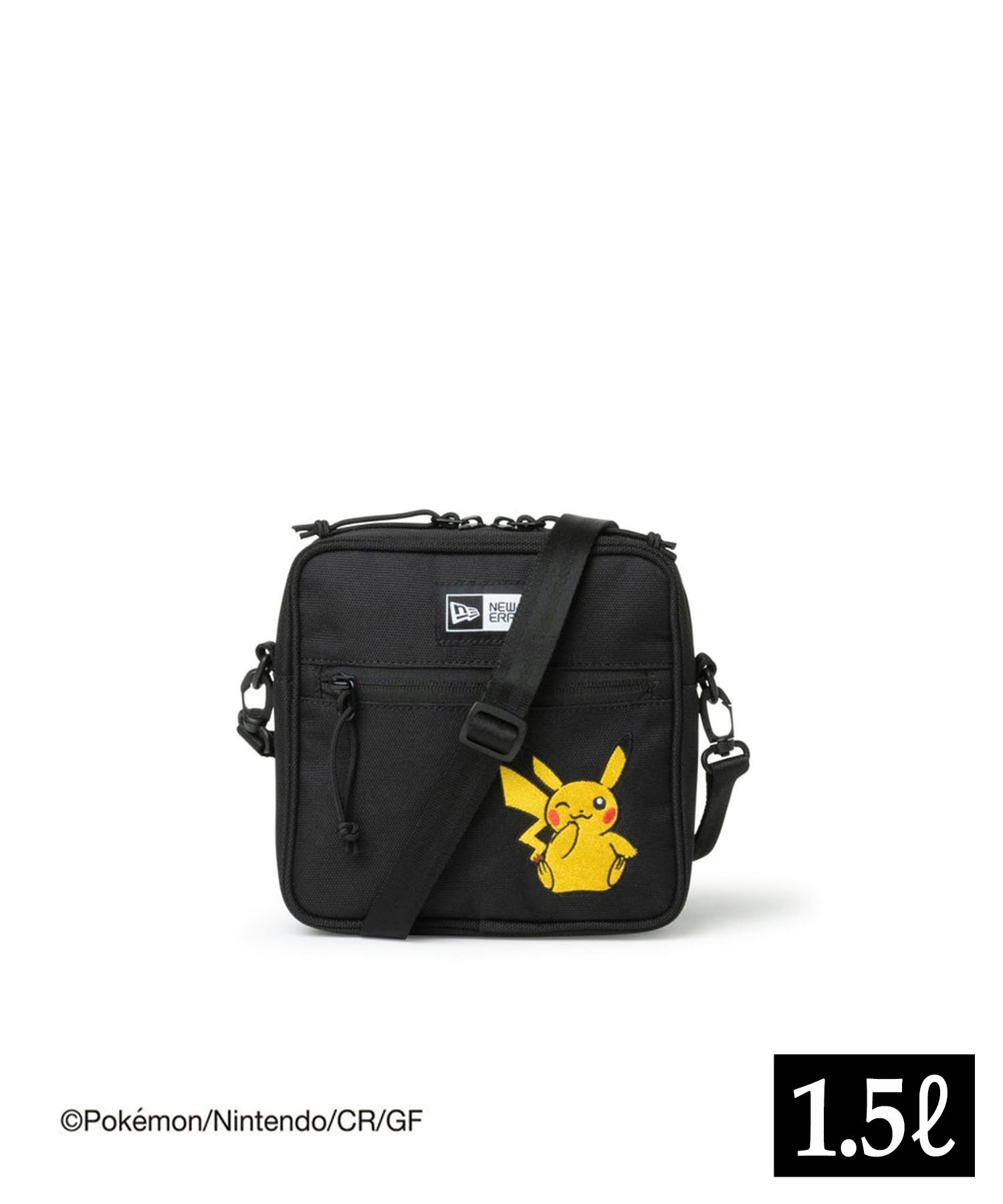 NEW ERA/ニューエラ スクエア ショルダーポーチ "Pokmon ポケモン" ピカチュウ ショルダーバッグ 1.5L 14124524(BLK-ONESIZE)