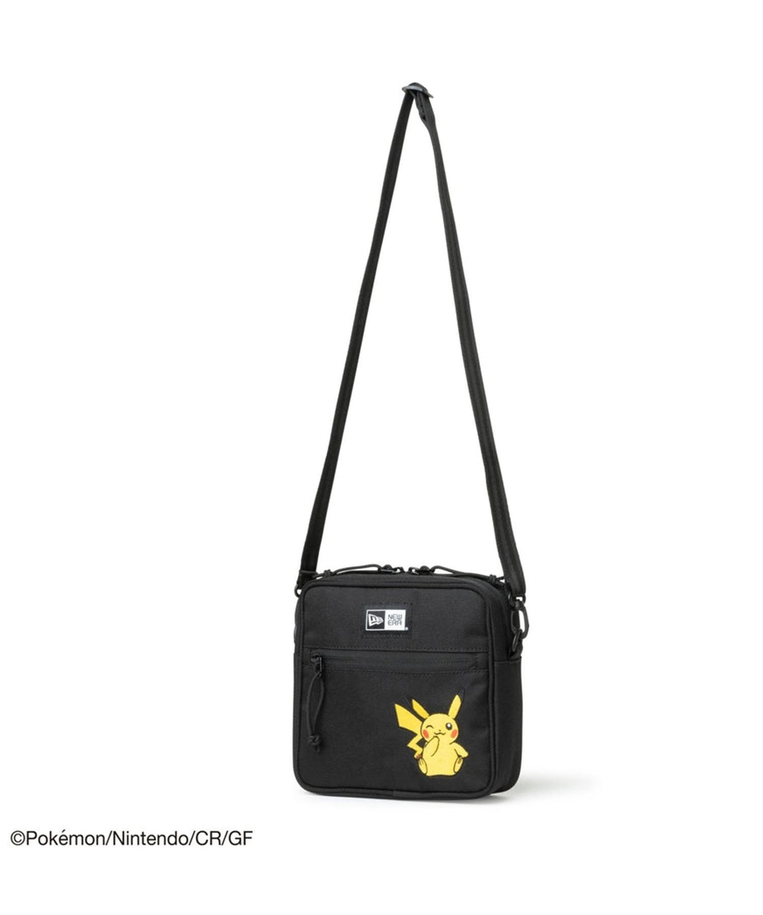 NEW ERA/ニューエラ スクエア ショルダーポーチ "Pokmon ポケモン" ピカチュウ ショルダーバッグ 1.5L 14124524(BLK-ONESIZE)