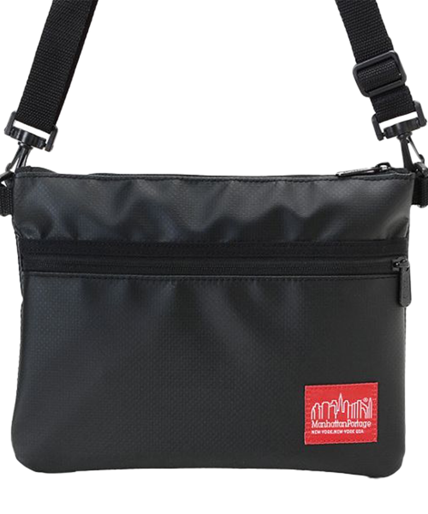 Manhattan Portage/マンハッタンポーテージ MATTE VINYL HARLEM MP1084MVL ショルダーバック(BLACK-ONESIZE)