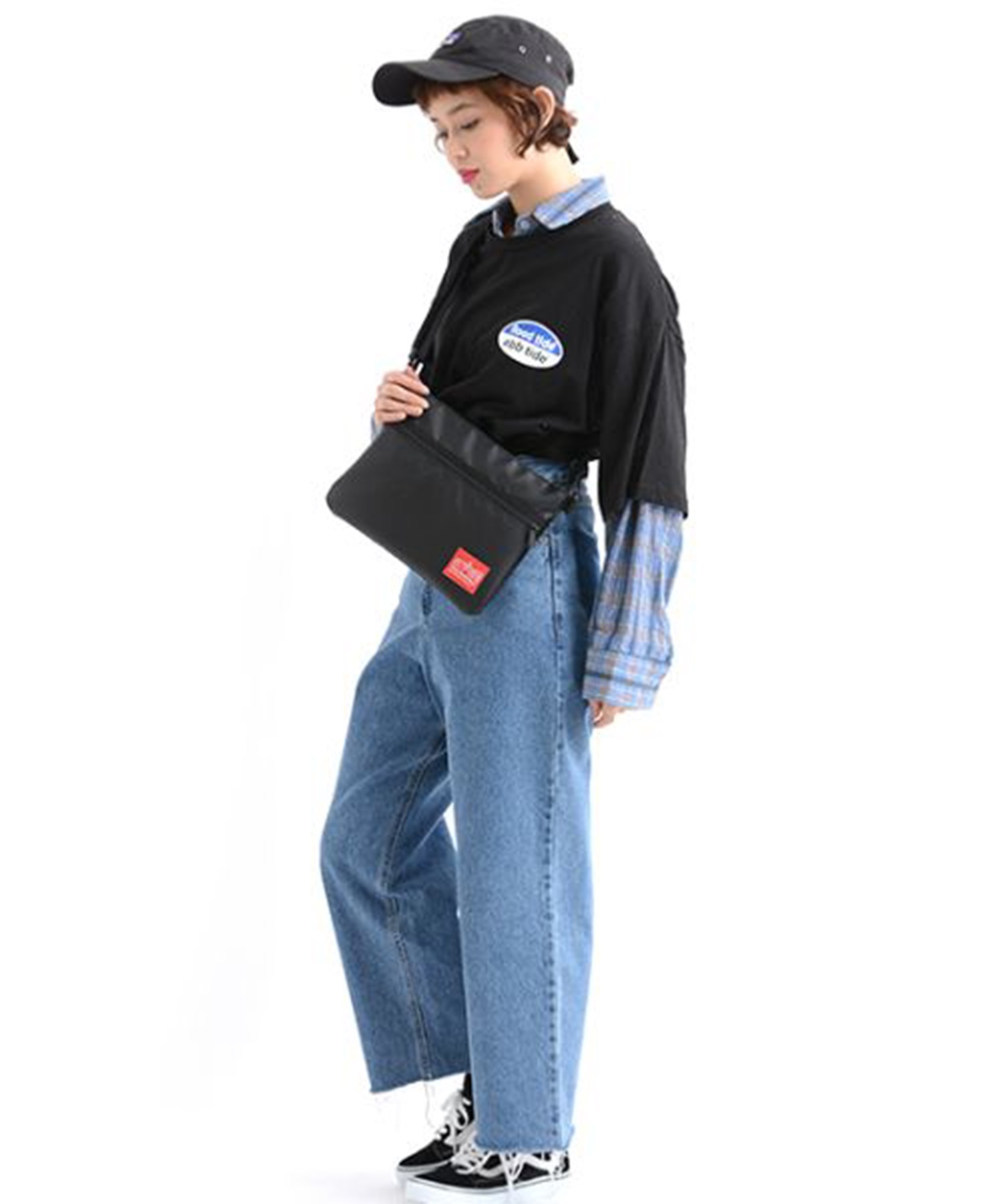 Manhattan Portage/マンハッタンポーテージ MATTE VINYL HARLEM MP1084MVL ショルダーバック(BLACK-ONESIZE)