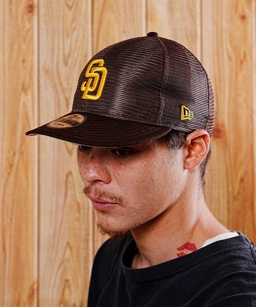 NEW ERA/ニューエラ キャップ 9FIFTY MLB All Mesh サンディエゴ・パドレス メッシュキャップ 13732532(BRWN-FREE)