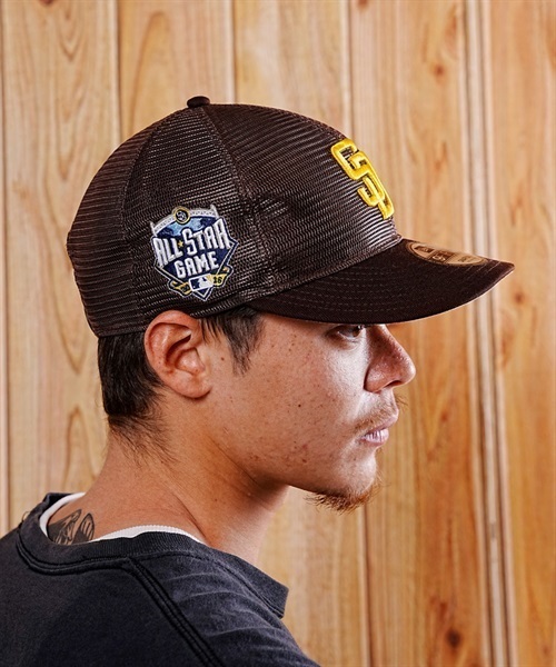 NEW ERA/ニューエラ キャップ 9FIFTY MLB All Mesh サンディエゴ・パドレス メッシュキャップ 13732532(BRWN-FREE)