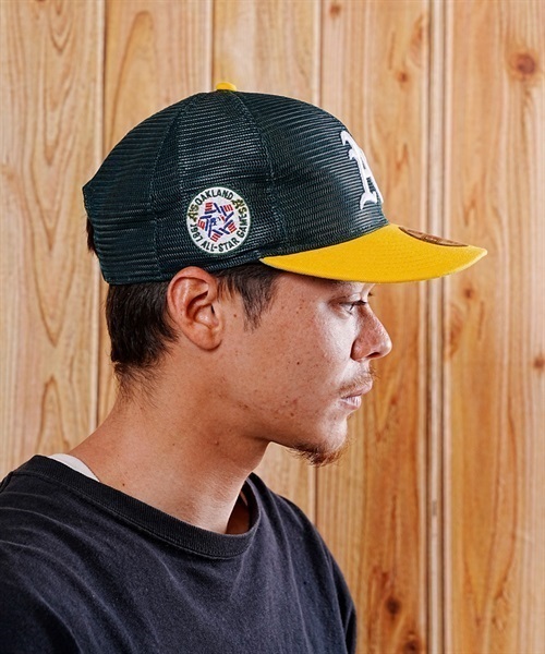 NEW ERA/ニューエラ キャップ 9FIFTY MLB All Mesh オークランド・アスレチックス メッシュキャップ 13732533(DGRGD-FREE)