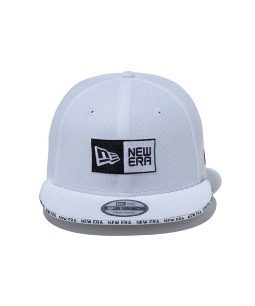 NEW ERA/ニューエラ キャップ 紫外線対策 9FIFTY Diamond Era ボックスロゴ ホワイト サンドイッチバイザー 13515862(WHI-FREE)