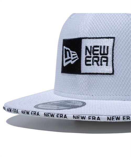 NEW ERA/ニューエラ キャップ 紫外線対策 9FIFTY Diamond Era ボックスロゴ ホワイト サンドイッチバイザー 13515862(WHI-FREE)