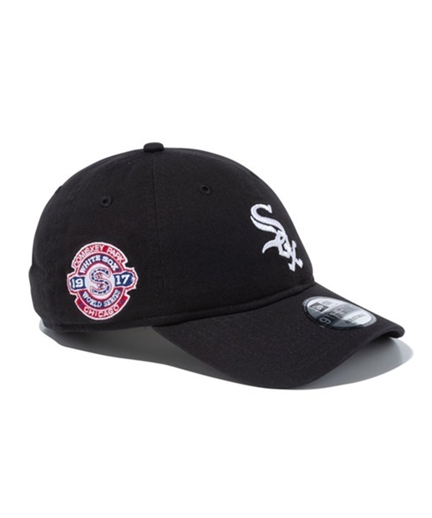 NEW ERA/ニューエラ キャップ 9THIRTY MLB ワールドシリーズ Side Patch シカゴ・ホワイトソックス ブラック 13516032(BLK-FREE)