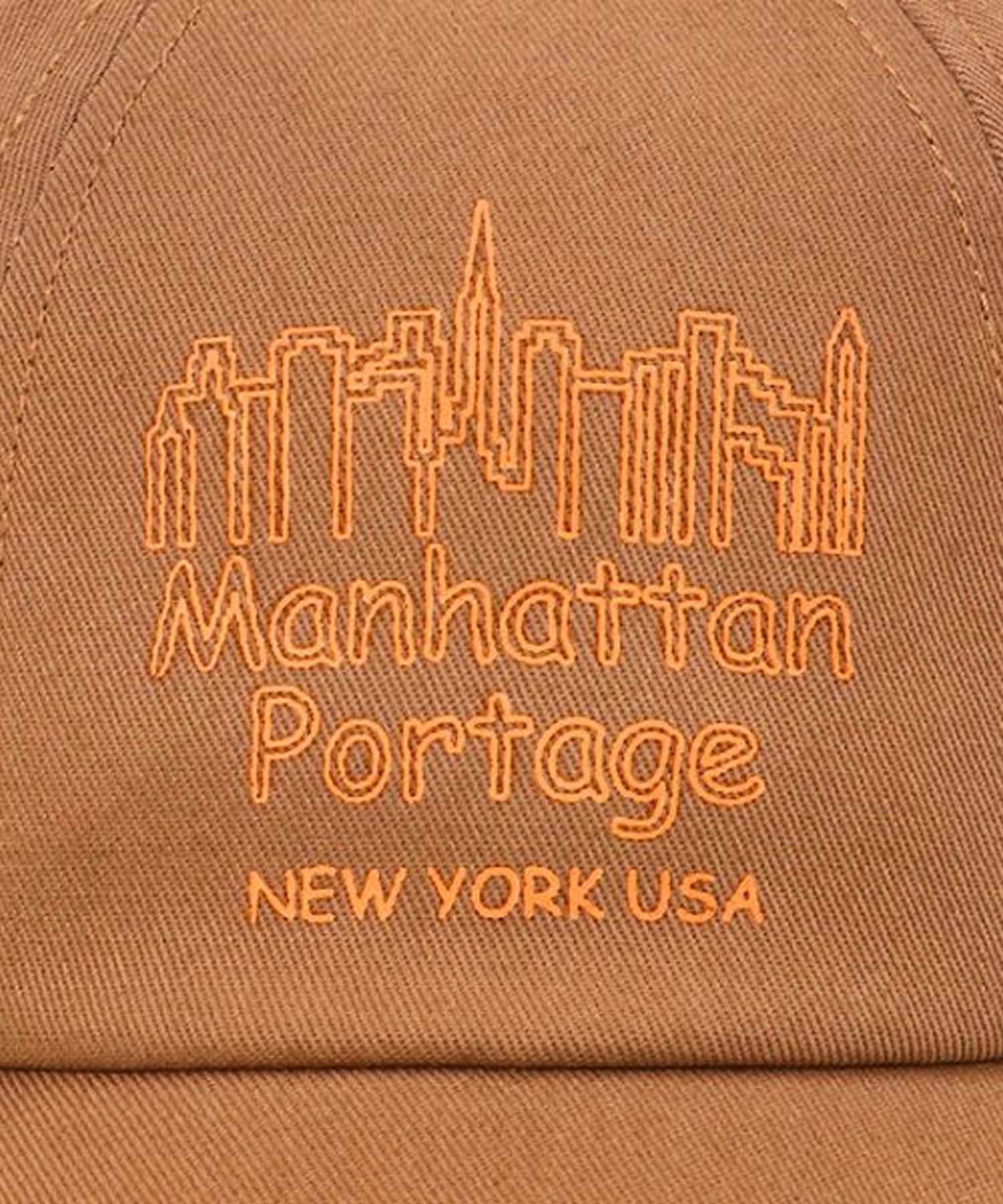 Manhattan Portage/マンハッタンポーテージ Panel Shift Print Cap キャップ 帽子 フリーサイズ MP211(WT/GR-FREE)