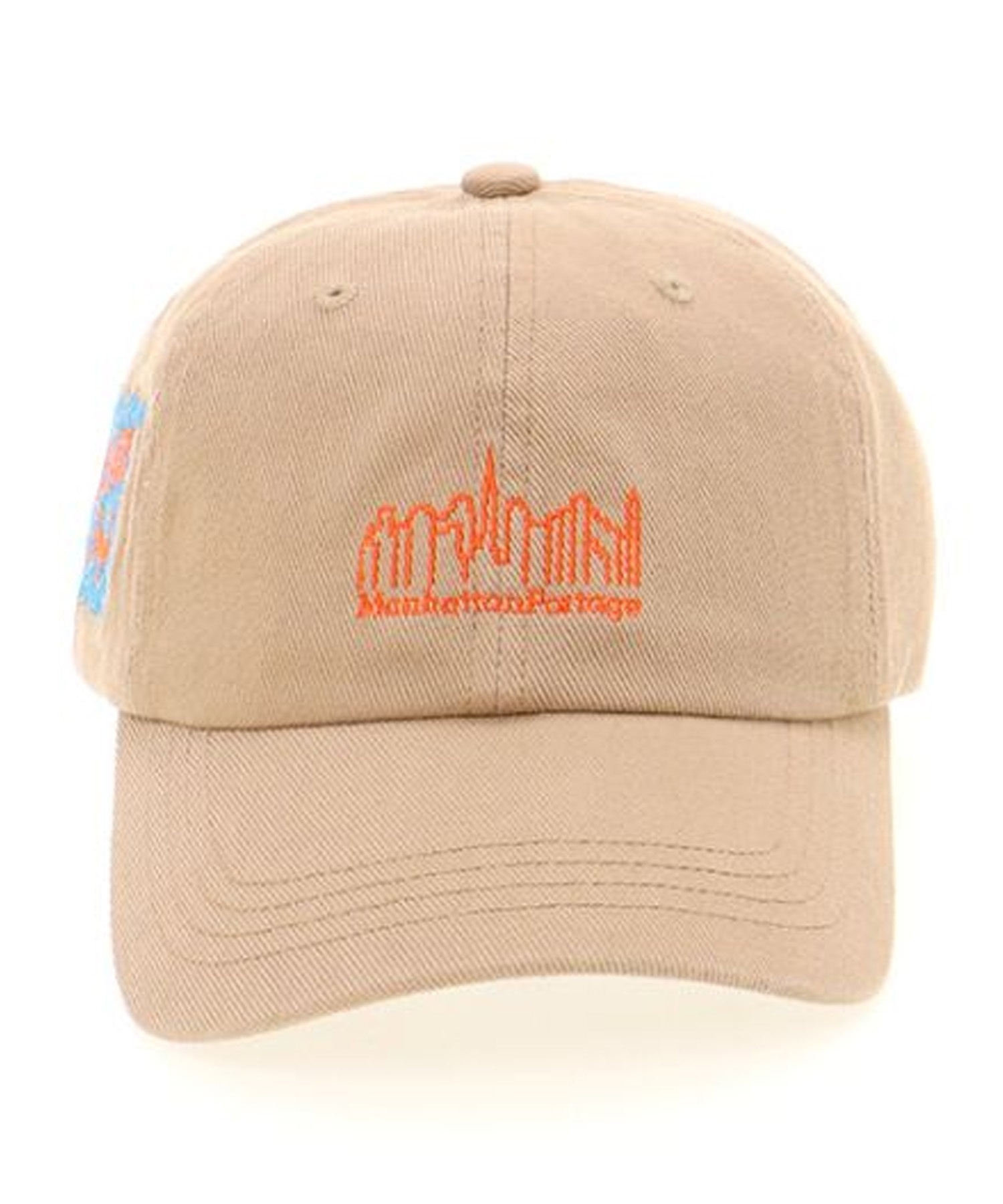 Manhattan Portage/マンハッタンポーテージ Graphic Embroidery 6 Panel Cap キャップ 帽子 フリーサイズ MP220(BE/OR-FREE)