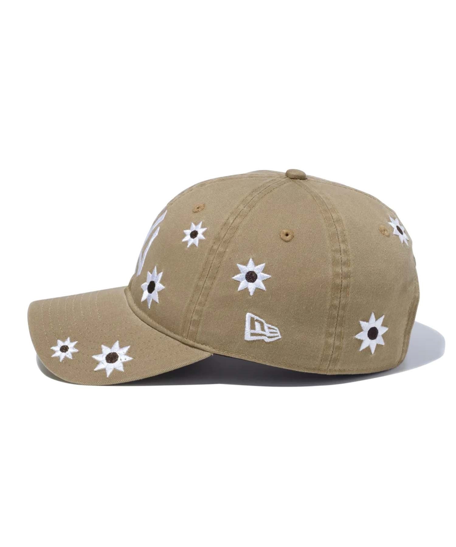 NEW ERA/ニューエラ キャップ 9TWENTY MLB Flower Embroidery ニューヨーク・ヤンキース 13751075(BKHA-FREE)